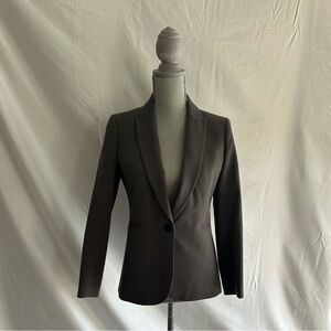 J. Crew Women's Dark Gray Single-Button Blazer